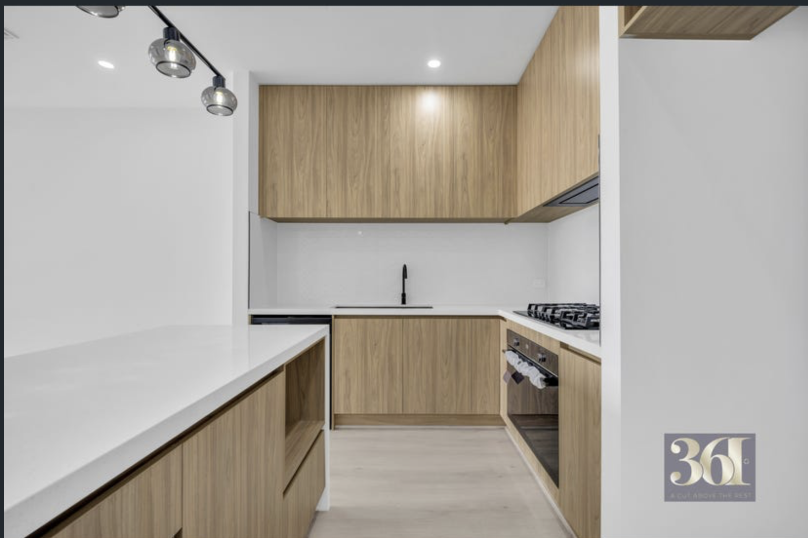Kitchen with timber cabinetry